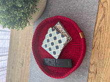 Load image into Gallery viewer, DARK RED | Large Crochet Tray
