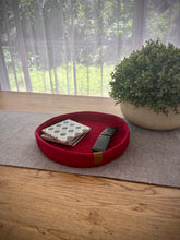 Load image into Gallery viewer, DARK RED | Large Crochet Tray
