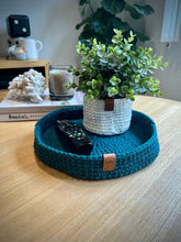 Load image into Gallery viewer, PEACOCK | Large Crochet Tray
