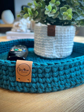 Load image into Gallery viewer, PEACOCK | Large Crochet Tray
