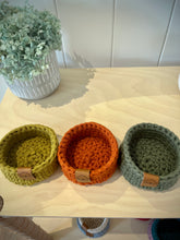 Load image into Gallery viewer, Set of 3 Trinket Trays | RUST - OLIVE - ARMY GREEN
