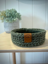 Load image into Gallery viewer, ARMY GREEN | Small Crochet Tray
