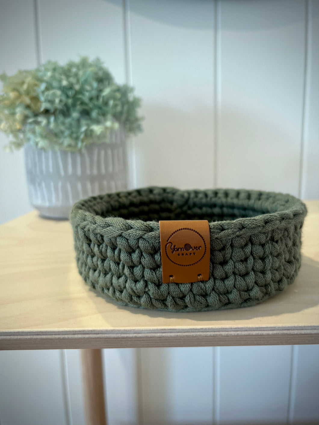 ARMY GREEN | Small Crochet Tray