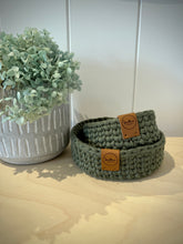 Load image into Gallery viewer, ARMY GREEN | Nesting Set of 2 | Trinket and Small Tray
