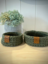 Load image into Gallery viewer, ARMY GREEN | Nesting Set of 2 | Trinket and Small Tray
