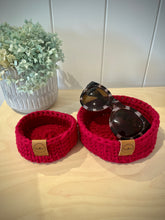 Load image into Gallery viewer, DARK RED | Nesting Set of 2 | Trinket and Small Tray
