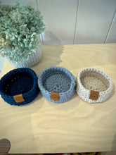 Load image into Gallery viewer, Set of 3 Trinket Trays | NAVY - SAND - DUSTY BLUE
