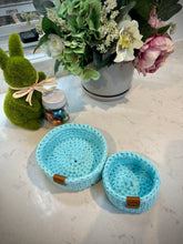 Load image into Gallery viewer, TURQUOISE | Nesting Set of 2 | Trinket and Small Tray
