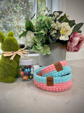 Load image into Gallery viewer, TURQUOISE &amp; LIGHT CORAL | Nesting Set of 2 | Trinket and Small Tray
