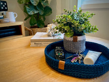 Load image into Gallery viewer, NAVY | Large Crochet Tray
