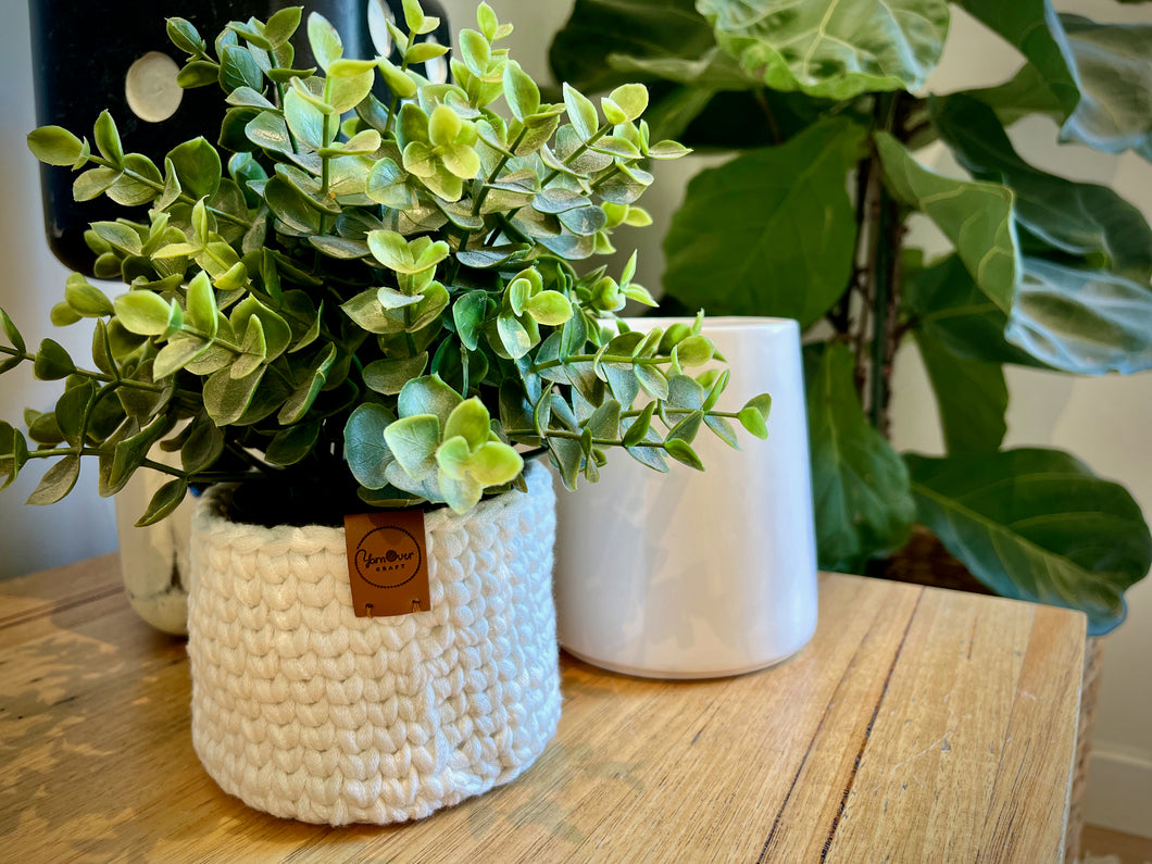 CREAM | Crochet Planter