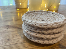 Load image into Gallery viewer, SAND | Crochet Coasters | Set of 4
