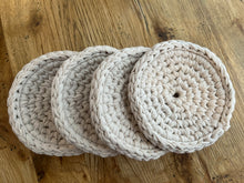 Load image into Gallery viewer, SAND | Crochet Coasters | Set of 4
